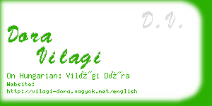 dora vilagi business card